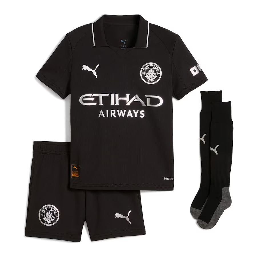 BØRNESÆT MANCHESTER CITY UDEBANETRØJE 2025-2026