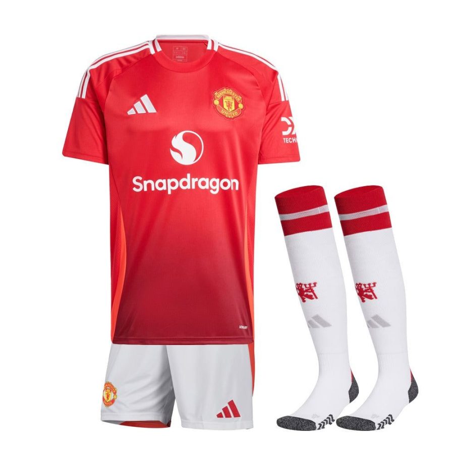 kit-enfant-manchester-united-domicile-2024-2025 BØRNESÆT MANCHESTER UNITED HJEMMEBANETRØJE 2024-2025