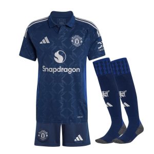 BØRNESÆT MANCHESTER UNITED UDEBANETRØJE 2024-2025
