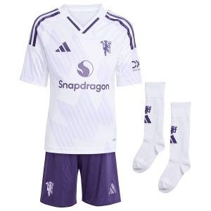 kit-enfant-manchester-united-exterieur-2025-2026 BØRNESÆT MANCHESTER UNITED UDEBANETRØJE 2025-2026