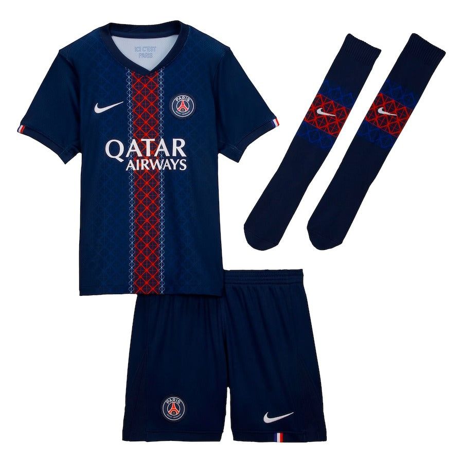 BØRNESÆT PSG HJEMMEBANETRØJE 2025-2026