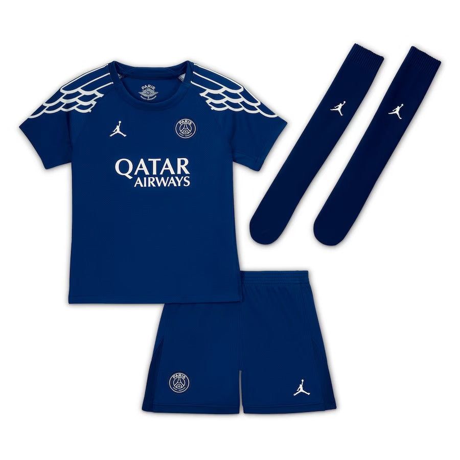 BØRNESÆT PSG FJERDETRØJE 2024-2025