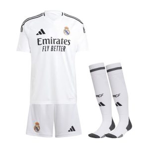 BØRNESÆT REAL MADRID HJEMMEBANETRØJE 2024-2025