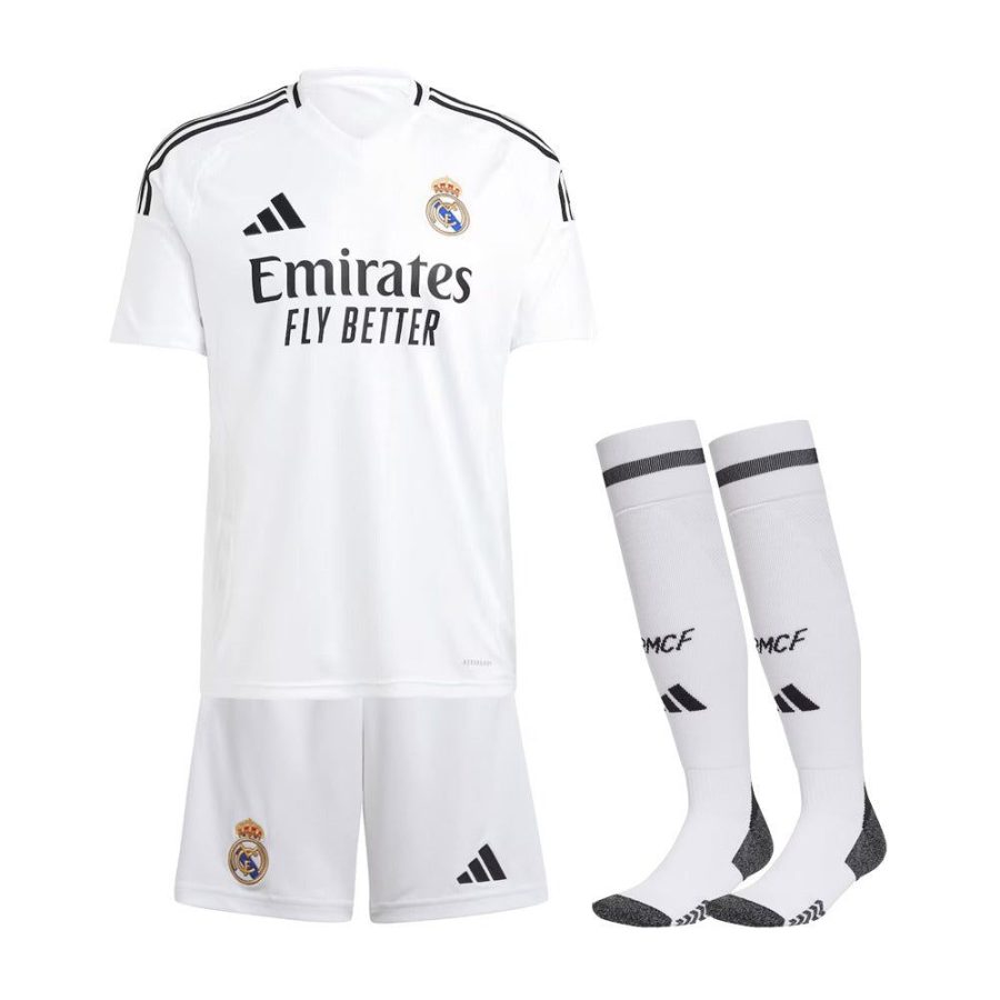 BØRNESÆT REAL MADRID HJEMMEBANETRØJE 2024-2025