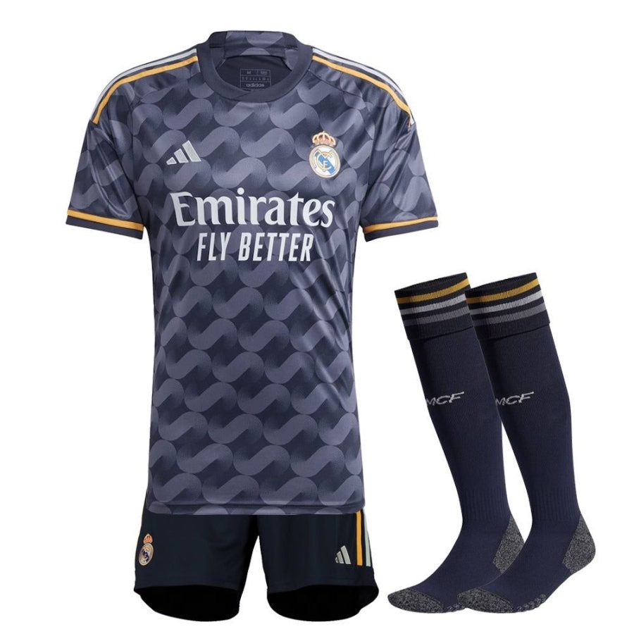 kit-enfant-real-madrid-exterieur-2023-2024 BØRNESÆT REAL MADRID UDEBANE 2023-2024