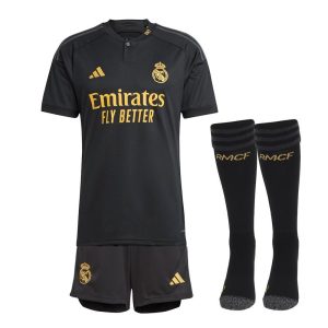 Børnesæt Real Madrid tredjetrøje 2023-2024