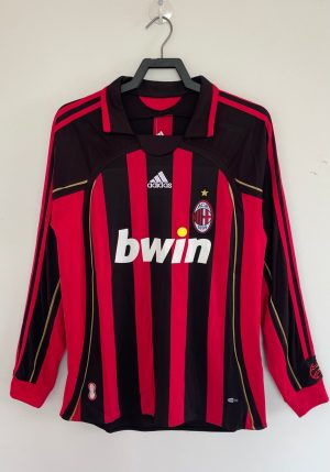 HJEMMEBANETRØJE AC MILAN LANGE ÆRMER 20062007