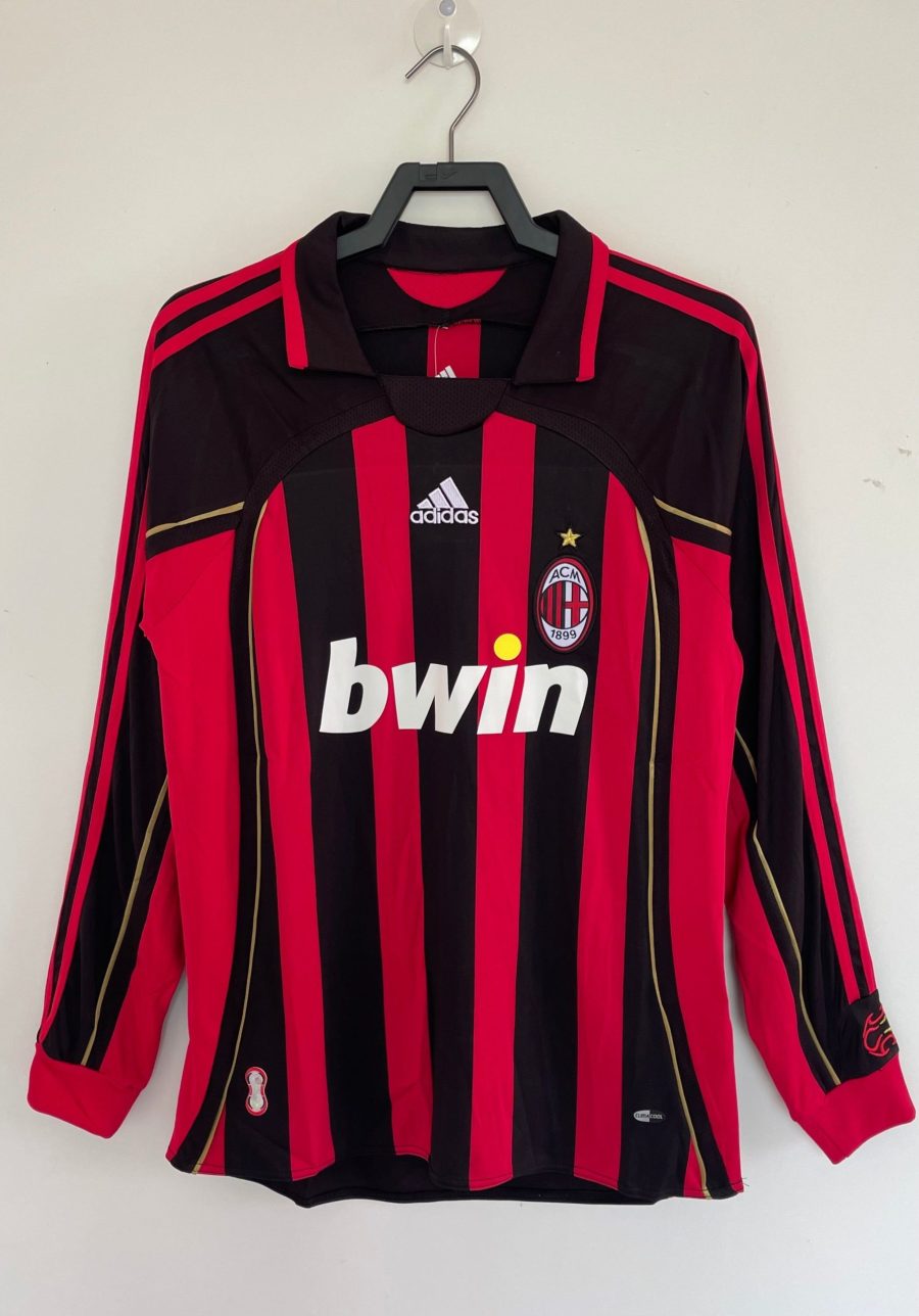 maillot-ac-milan-manches-longues-domicile-20062007 HJEMMEBANETRØJE AC MILAN LANGE ÆRMER 20062007