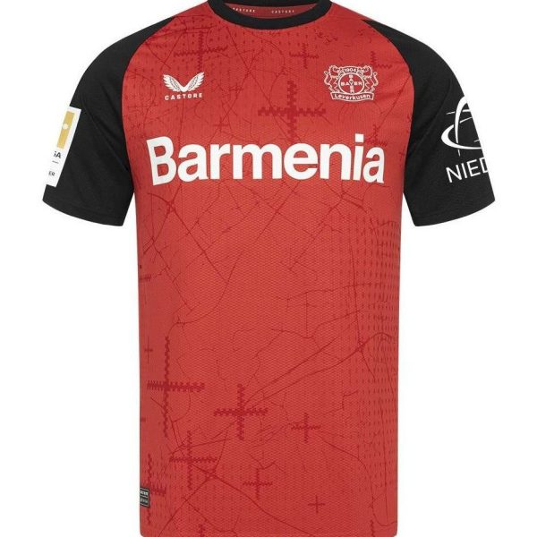 Fodboldtrøje Bayer 04 Leverkusen Hjemmebane 2024-2025