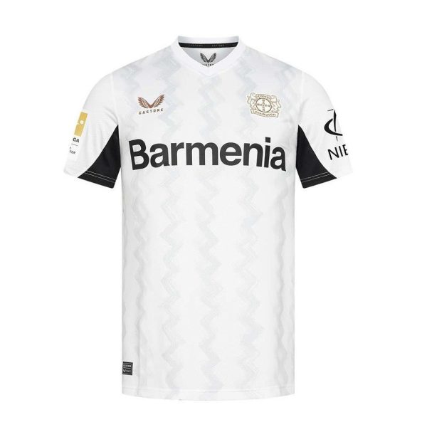 Fodboldtrøje Bayer 04 Leverkusen Udebane 2024-2025
