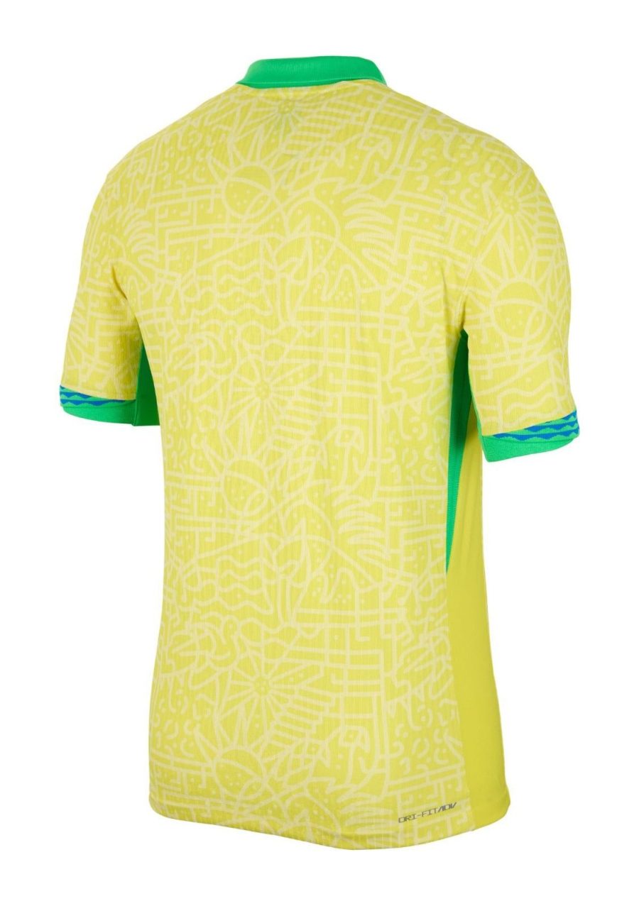 maillot-de-football-du-bresil-domicile-saison-2024-jaune-et-vert Brasilien fodboldtrøje hjemmebane sæson 2024 gul og grøn