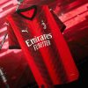 officiel AC Milan fodboldtrøje hjemmebanedragt 2023 2024