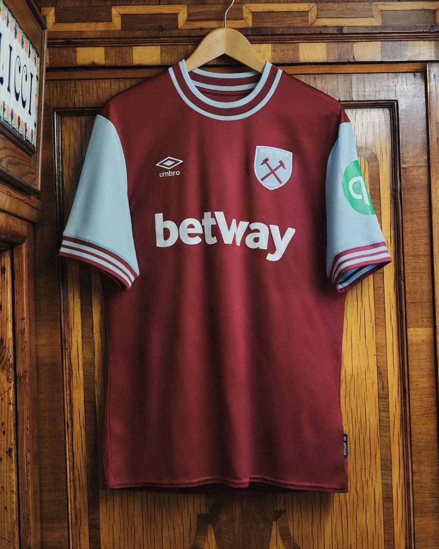 West Ham United fodboldtrøje bordeaux hjemmebane