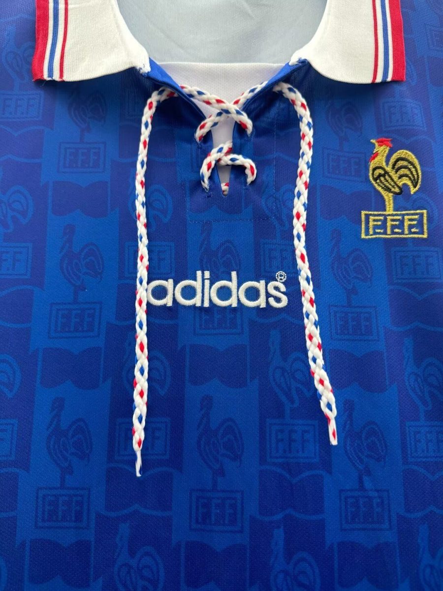 maillot-de-l-equipe-de-france-domicile-annee-1996 Frankrigs hjemmebanetrøje år 1996