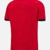 maillot-domicile-albanie-2025-rouge-et-noir-avec-ecusson-de-la-selection Albanien hjemmebanetrøje 2025 rød og sort med landsholdslogo