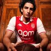 Hjemmebanetrøje AS Monaco sæson 2024 2025 rød og hvid