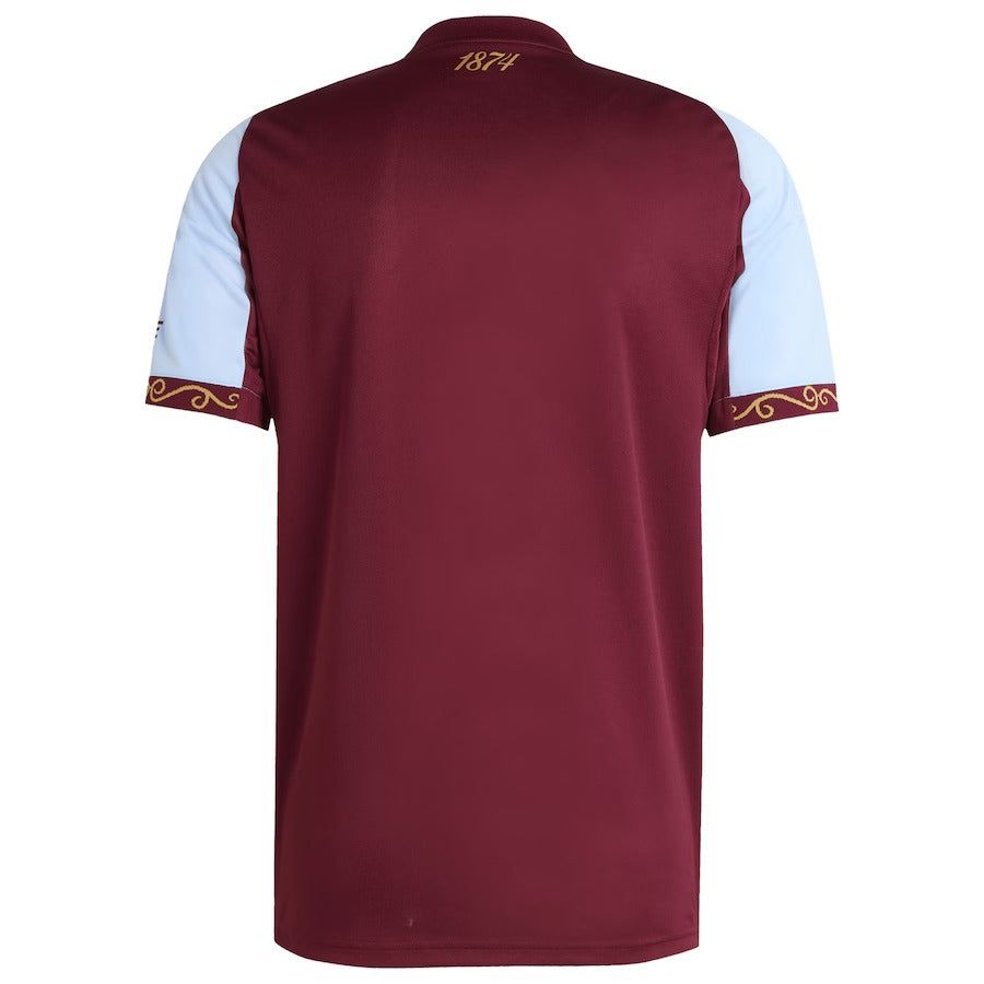 Hjemmebanetrøje Aston Villa sæson 2025 2026 officiel dragt i claret og blå