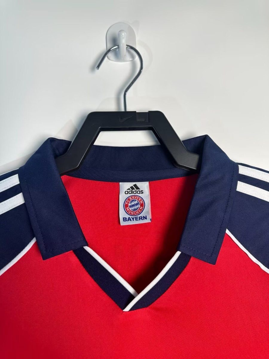 maillot-domicile-bayern-munich-saison-2000-2001-rouge-et-blanc Hjemmebanetrøje Bayern München sæson 2000 2001 rød og hvid