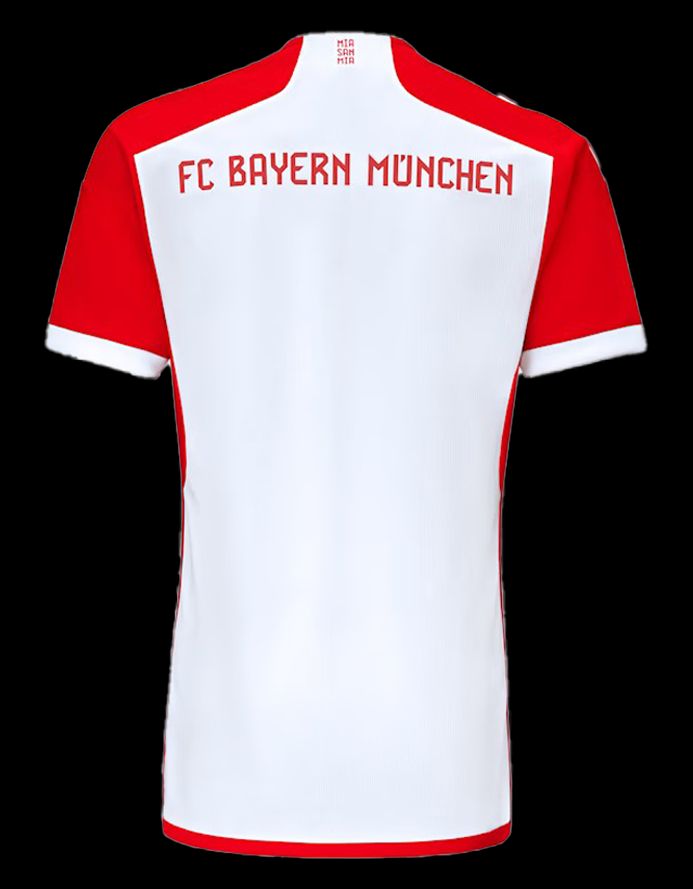 Hjemmebanetrøje Bayern München sæson to tusind treogtyve to tusind fireogtyve rød og hvid adidas