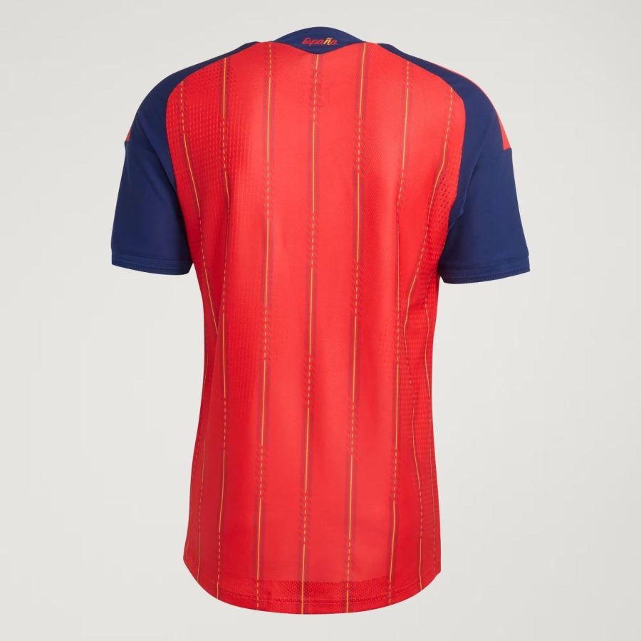 maillot-domicile-equipe-nationale-espagne-saison-2026-rouge-et-jaune hjemmebanetrøje landsholdet Spanien sæson 2026 rød og gul