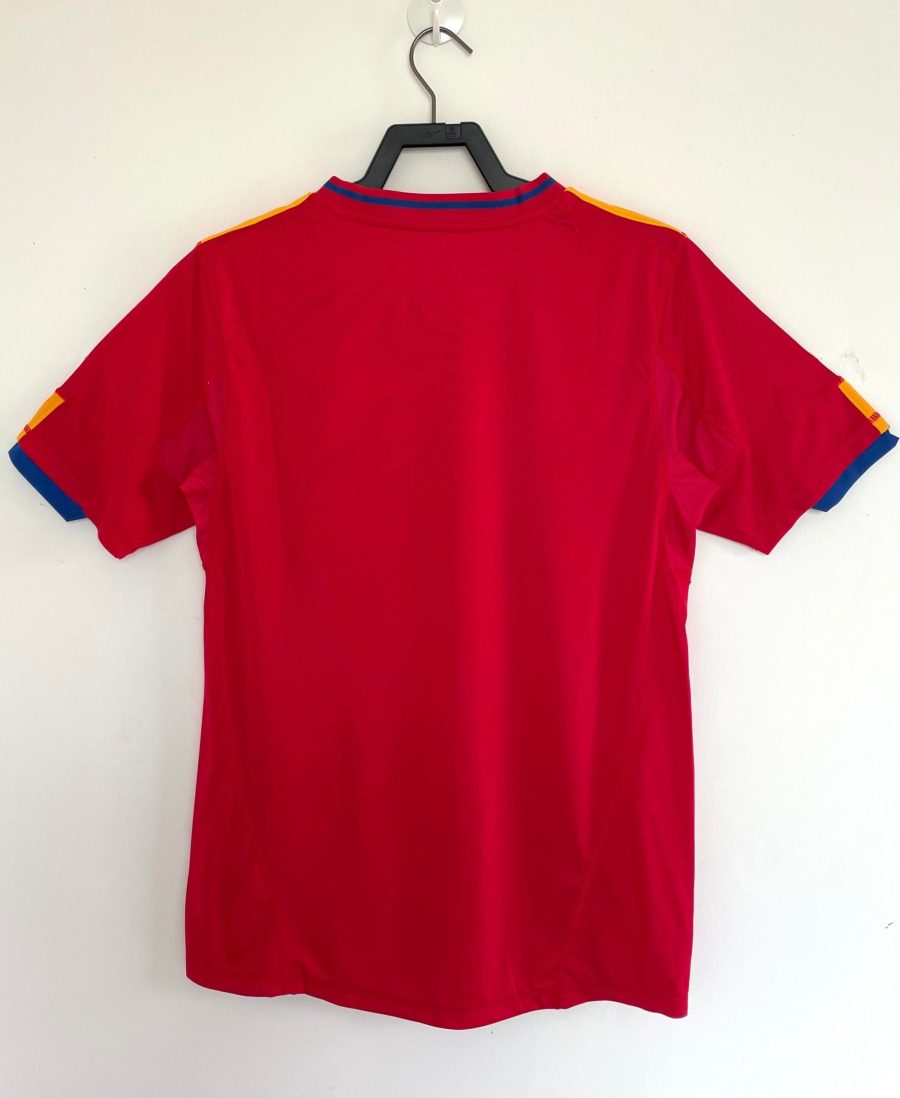 maillot-domicile-espagne-2010-coupe-du-monde-adidas-rouge-et-bleu hjemmebanetrøje Spanien 2010 VM Adidas rød og blå