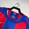 Hjemmebanetrøje FC Barcelona sæson 2004 2005 blå og granat
