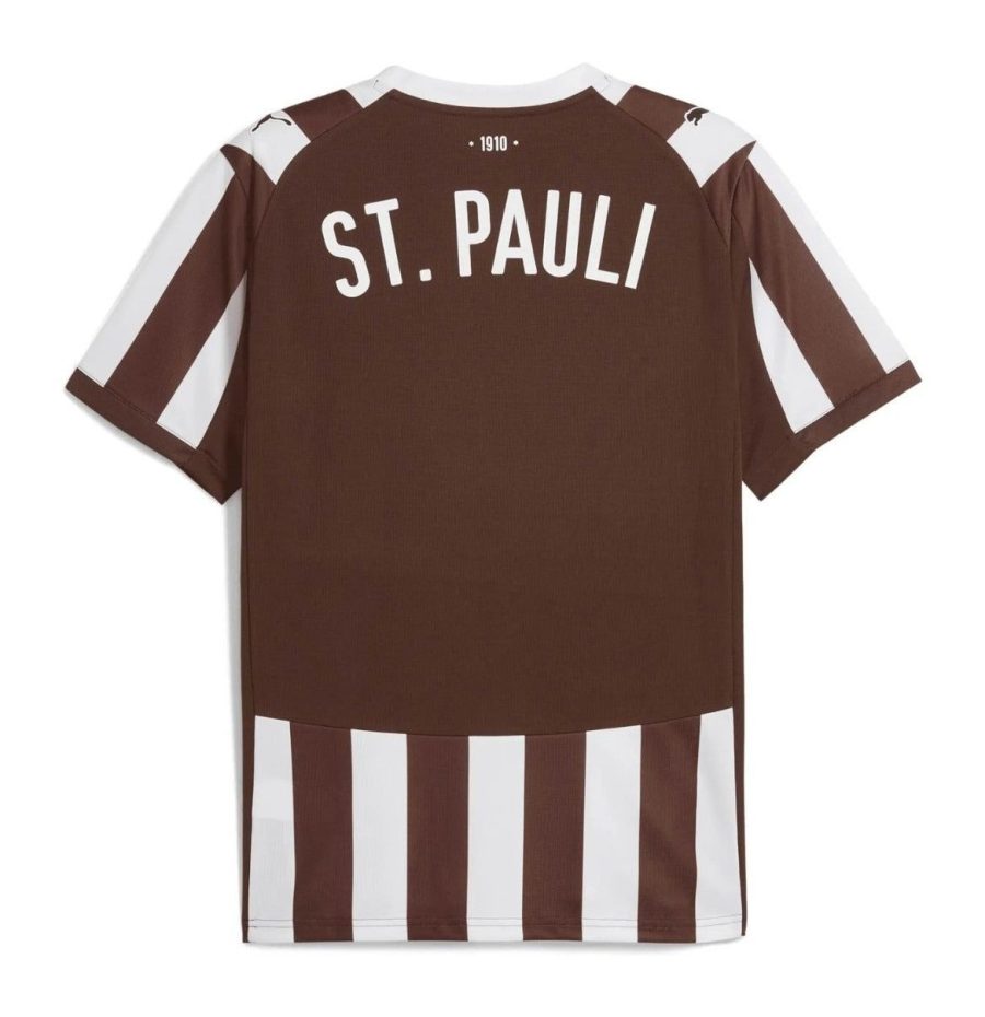 Hjemmebanetrøje FC Sankt Pauli sæson 2025 2026 officiel trøje sort og hvid