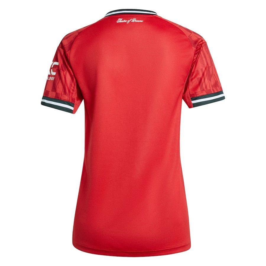 maillot-domicile-femme-manchester-united-saison-2025-2026-rouge Hjemmebanetrøje dame Manchester United sæson 2025 2026 rød