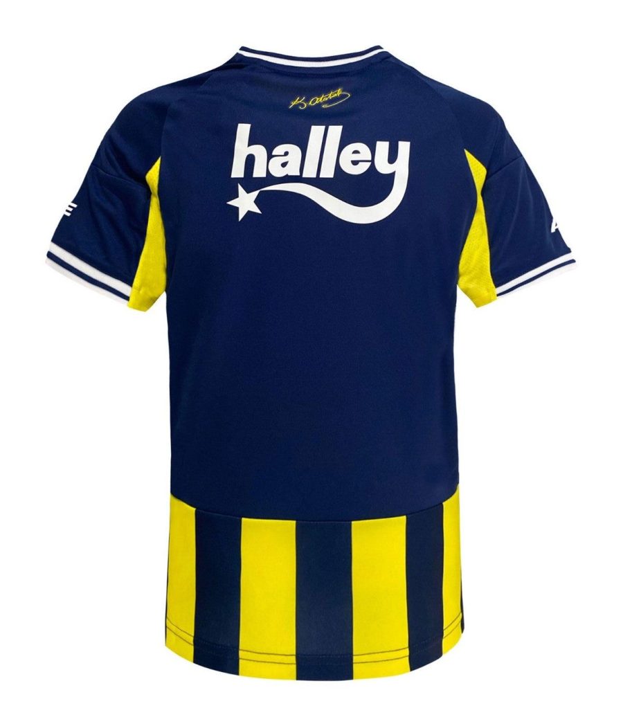 Fenerbahçe hjemmebanetrøje sæson 2025-2026 officiel gul og blå trøje