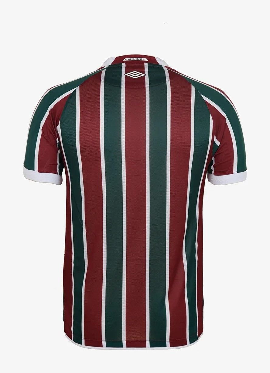 Hjemmebanetrøje Fluminense 2025 officiel trøje trefarvet granat grøn hvid