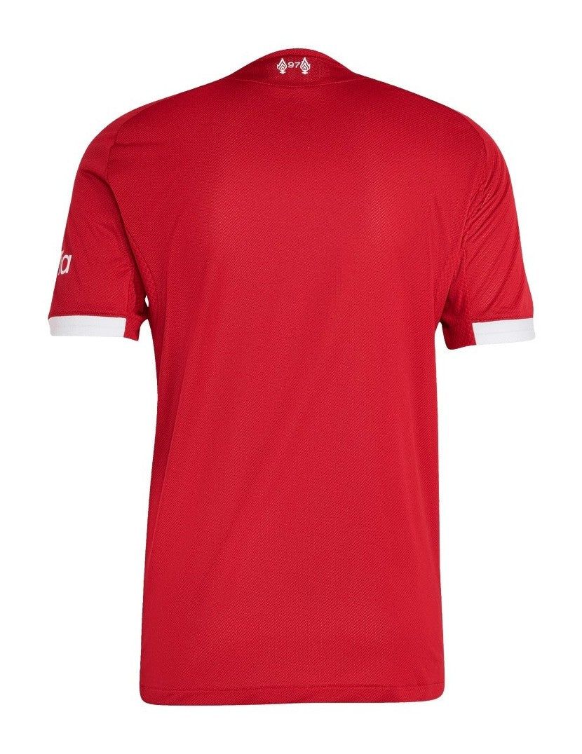 maillot-domicile-liverpool-saison-2025-2026-rouge-des-reds Hjemmebanetrøje Liverpool sæson 2025 2026 rød fra The Reds