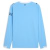 maillot-domicile-manchester-city-manches-longues-saison-2025-2026-bleu-ciel Manchester City hjemmebanetrøje lange ærmer sæson 2025 2026 himmelblå