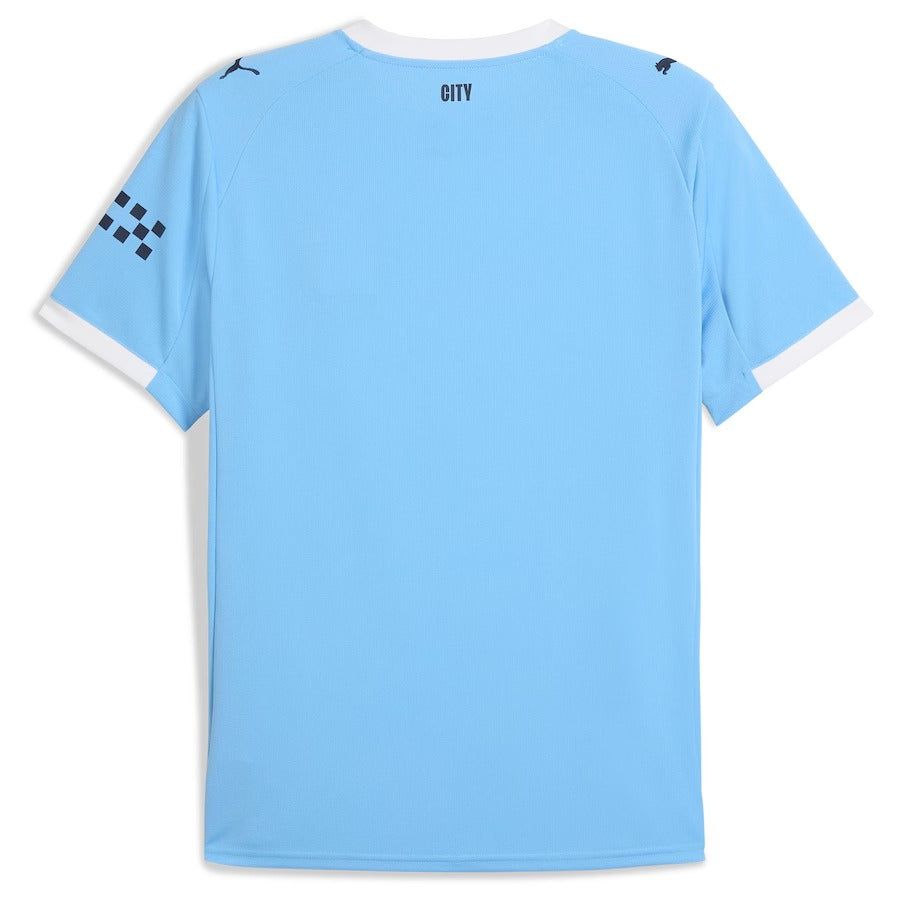 maillot-domicile-manchester-city-saison-2025-2026-couleur-bleu-ciel Manchester City hjemmebanetrøje sæson 2025 2026 farve himmelblå