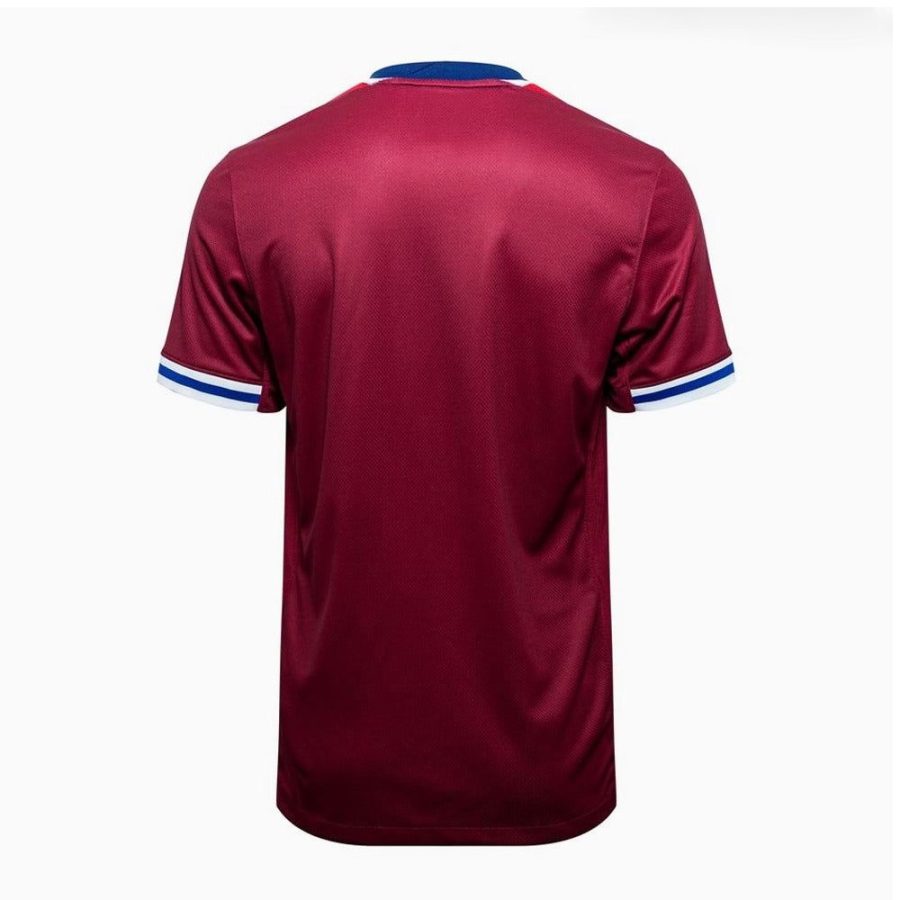 maillot-domicile-norvege-2024-rouge-de-l-equipe-nationale-de-football Hjemmebanetrøje Norge 2024 rød fra landsholdet i fodbold