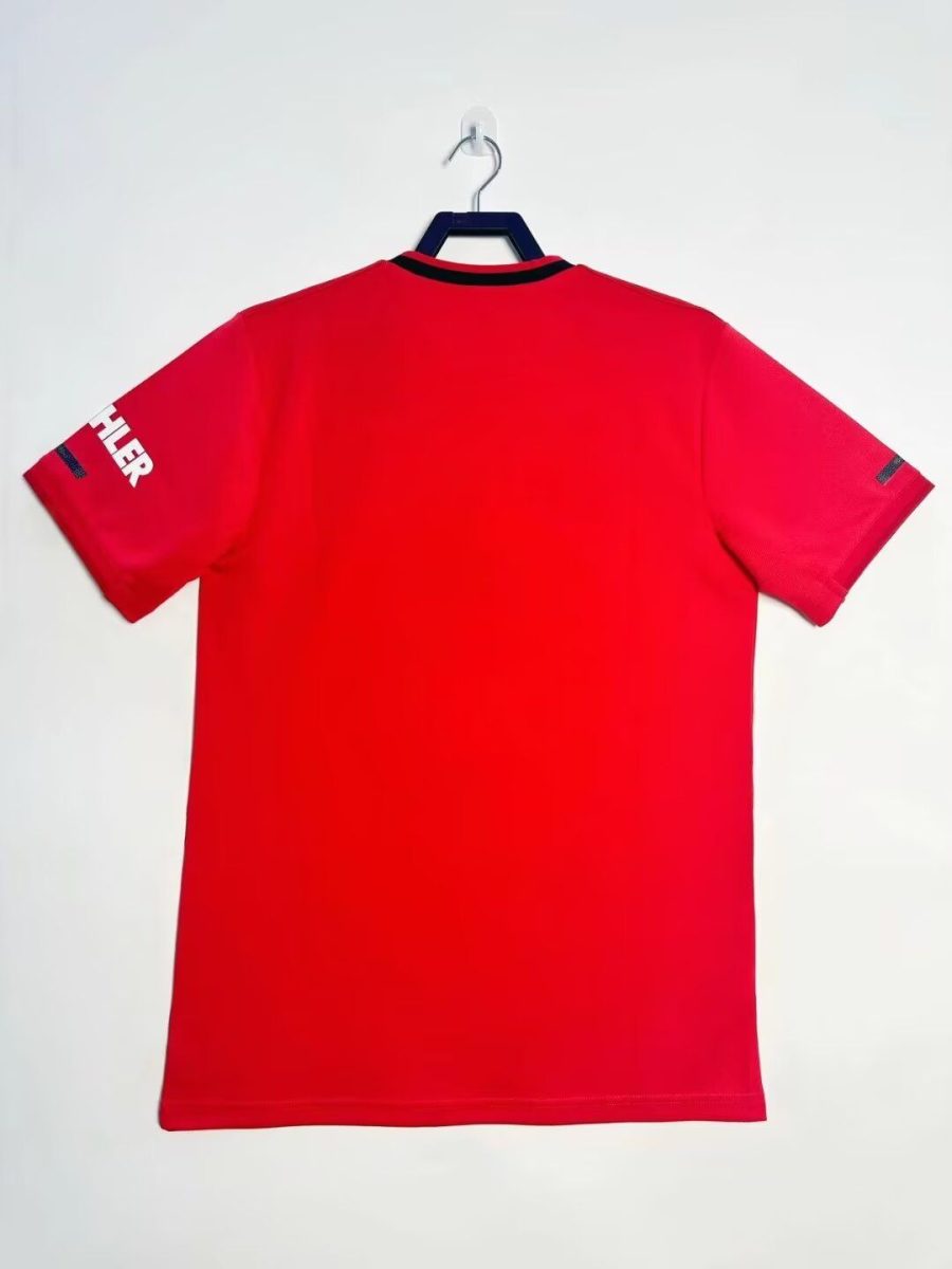 hjemmebanetrøje Nottingham Forest vintage sæson rød med klubemblem