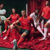 Portugal hjemmebanetrøje sæson to tusind femogtyve rød og grøn