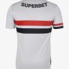 Hjemmebanetrøje Sao Paulo FC sæson 2025 officiel trøje hvid rød sort