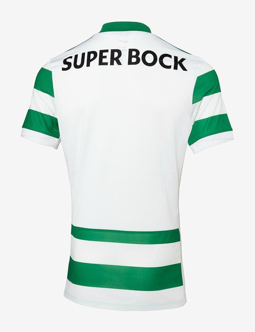 maillot-domicile-sporting-cp-saison-deux-mille-vingt-cinq-deux-mille-vingt-six-jersey-officiel-vert-et-blanc fodboldtrøje hjemmebanetrøje Sporting CP sæson to tusind femogtyve to tusind seksogtyve officiel jersey grøn og hvid