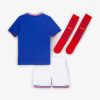 maillot-equipe-de-france-enfant-domicile-saison-deux-mille-vingt-quatre-tenue-officielle Børnetrøje Frankrigs landshold hjemmebane sæson to tusind fireogtyve officiel dragt
