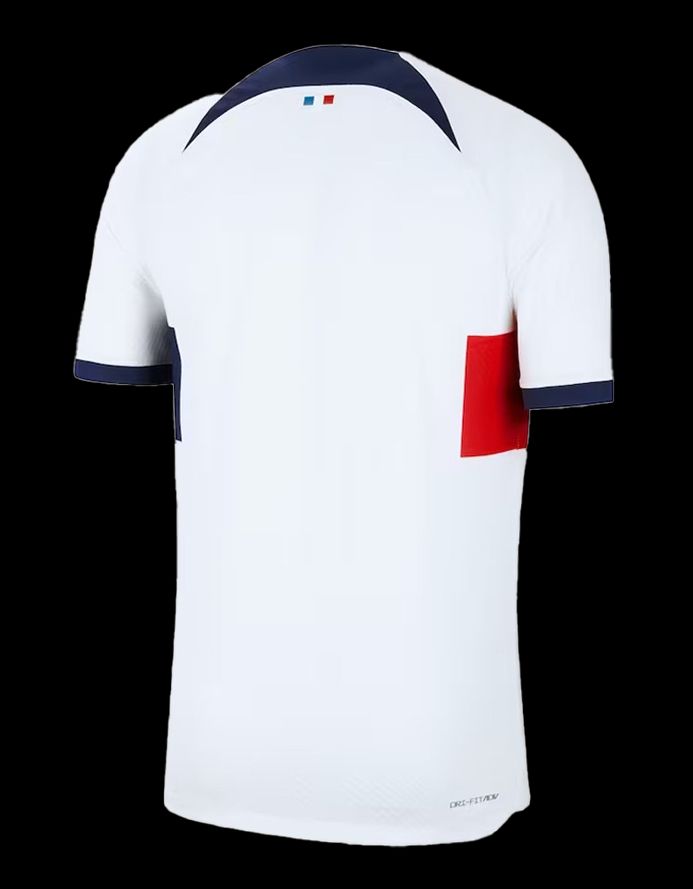 maillot-exterieur-du-paris-saint-germain-saison-deux-mille-vingt-trois-deux-mille-vingt-quatre udebanetrøje fra Paris Saint Germain sæson to tusind treogtyve to tusind fireogtyve