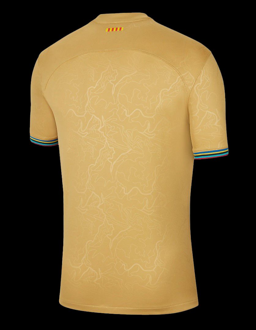 maillot-exterieur-fc-barcelone-saison-deux-mille-vingt-deux-deux-mille-vingt-trois udebanetrøje FC Barcelona sæson to tusind toogtyve to tusind treogtyve