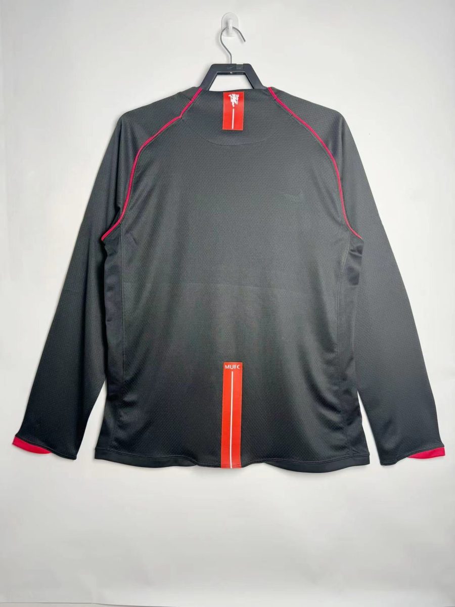 maillot-exterieur-manchester-united-manches-longues-saison-2007-2008 Udebanetrøje Manchester United langærmer sæson 2007 2008