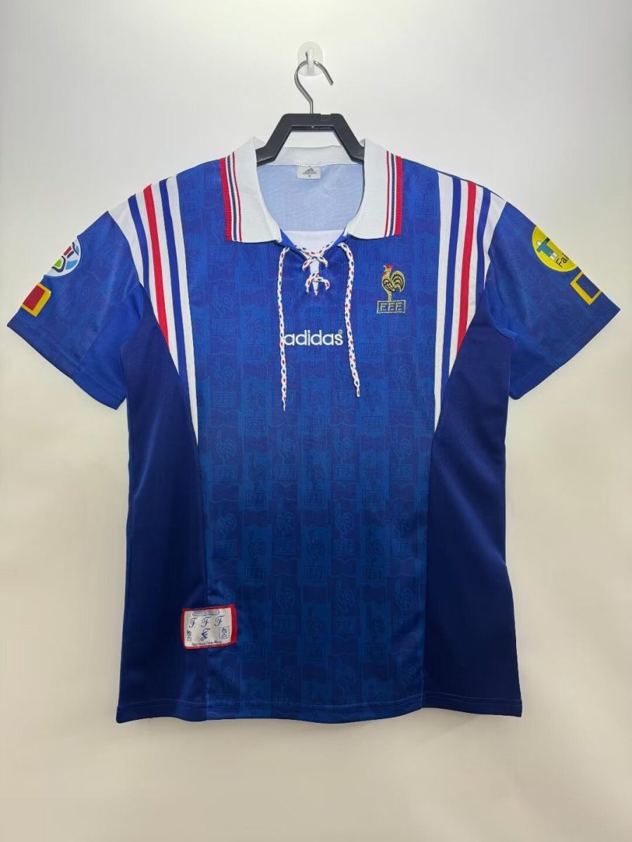 maillot-france-domicile-1996 FRANKRIG HJEMMEBANETRØJE 1996