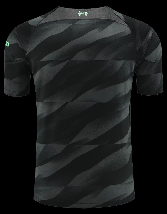 maillot-gardien-de-but-liverpool-saison-2023-2024-tenue-officielle Målmandstrøje Liverpool sæson 2023 2024 officiel dragt