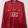 MANCHESTER UNITED LANGÆRMET HJEMMEBANETRØJE 20072008