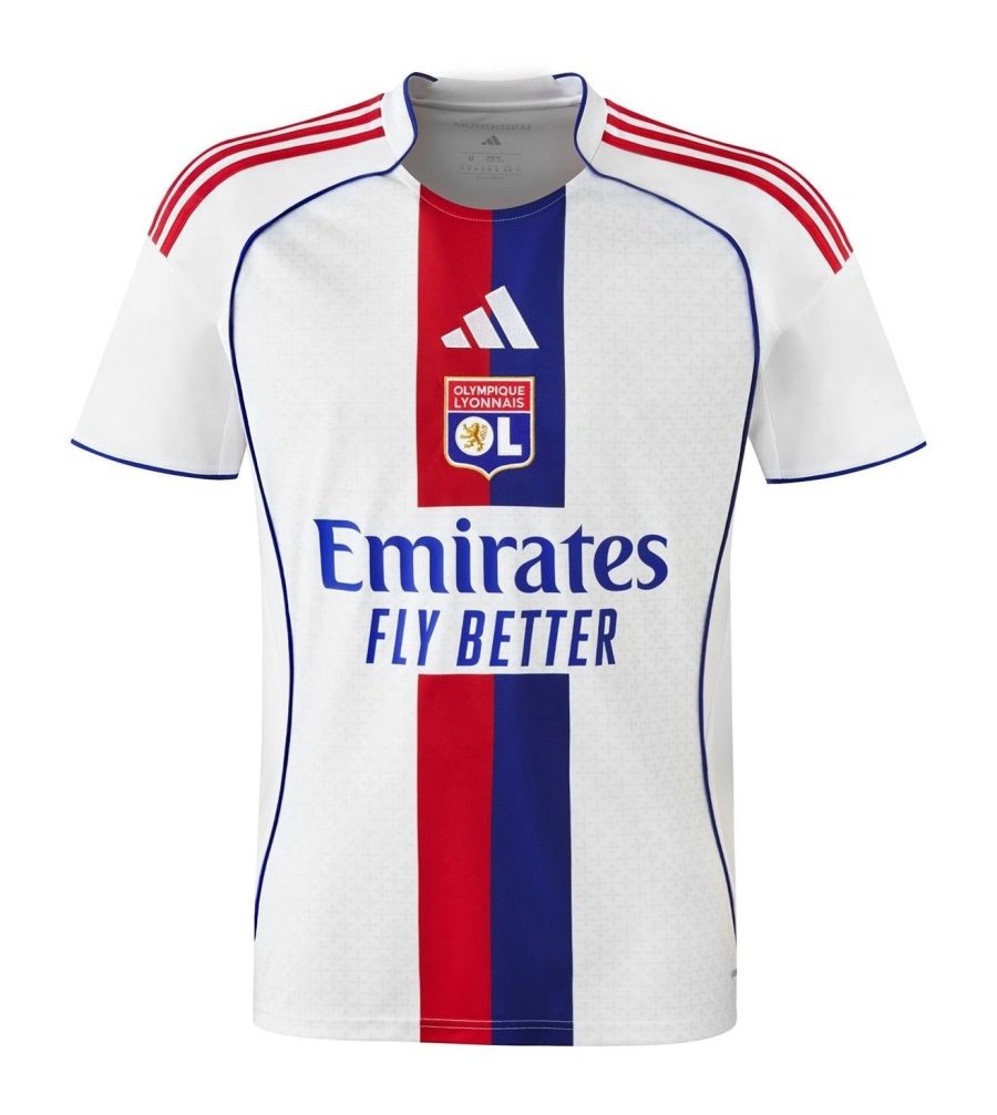 FODBOLDTRØJE OLYMPIQUE LYONNAIS OL HJEMMEBANETRØJE 20252026