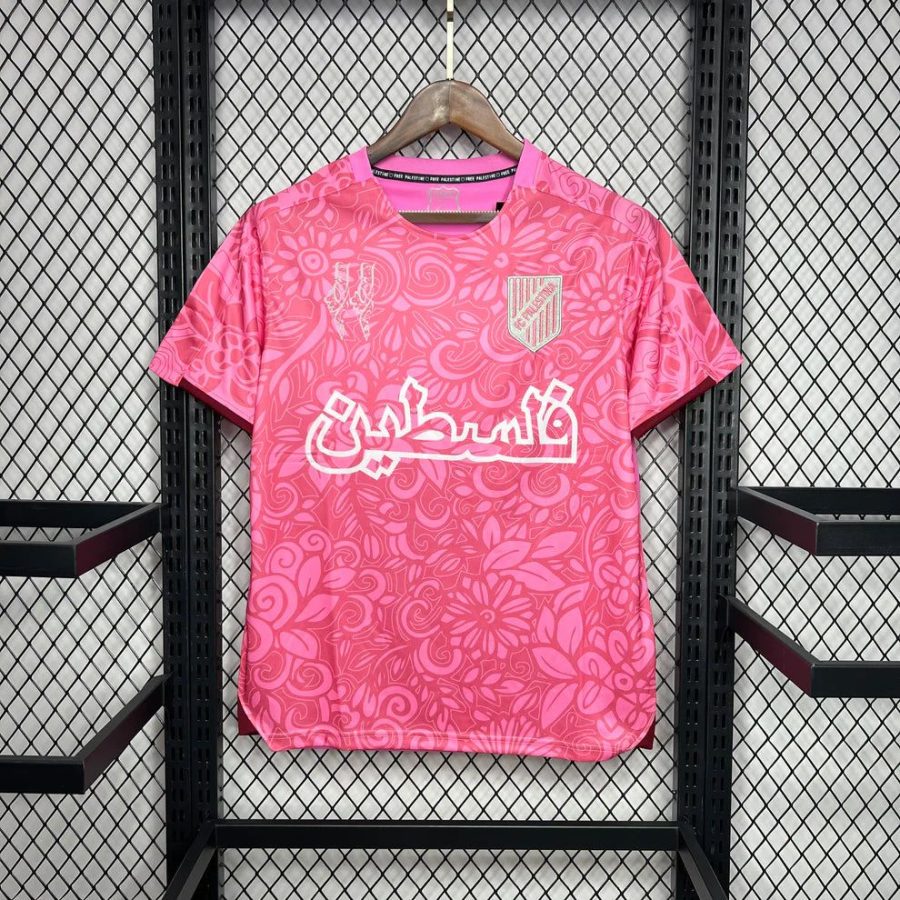 maillot-palestine-x-farrah-azam-rose-20242025 PALESTINA X FARRAH AZAM ROSA TRØJE 20242025
