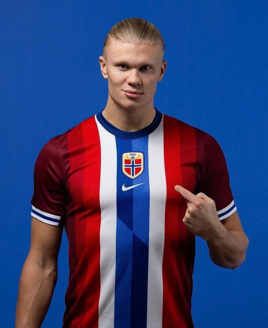 tenue-officielle-norvege-home-2024-jersey-rouge-pour-supporter-des-vikings officiel Norge hjemmebanetrøje 2024 rød trøje til vikingefans
