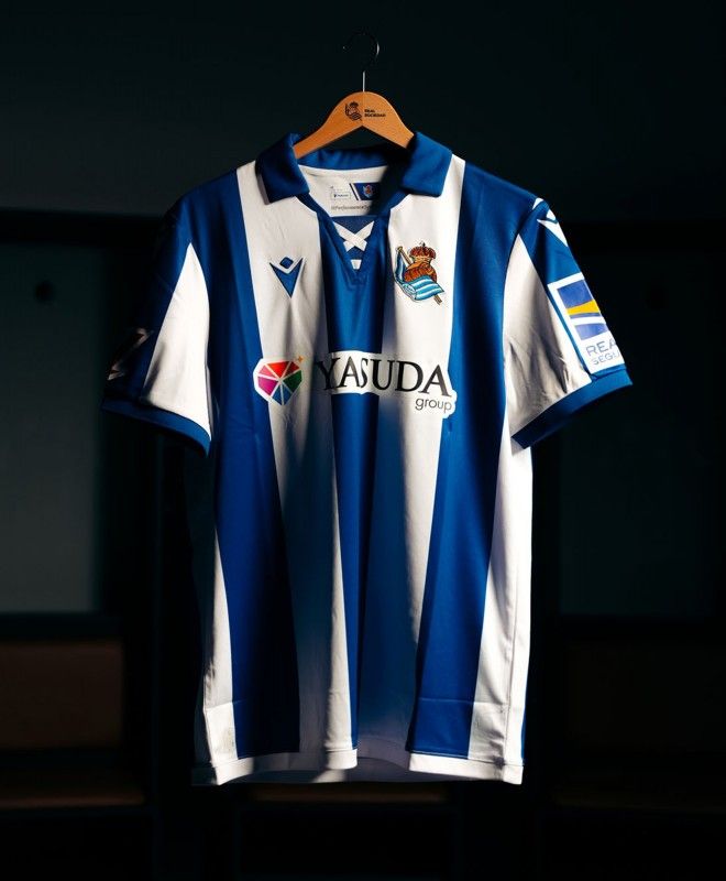 Officiel Real Sociedad hjemmebanetrøje fodboldtrøje