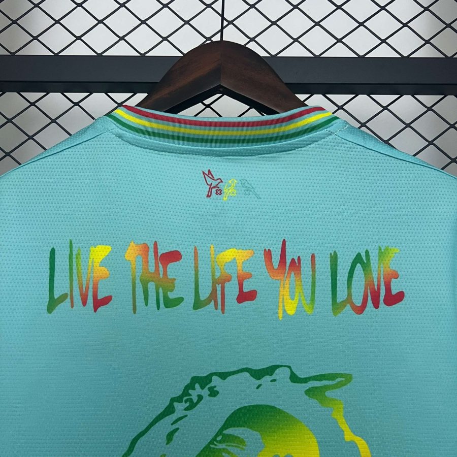 Fodboldtrøje Ajax Amsterdam hyldest Bob Marley hjemmebanetrøje 2025 2026